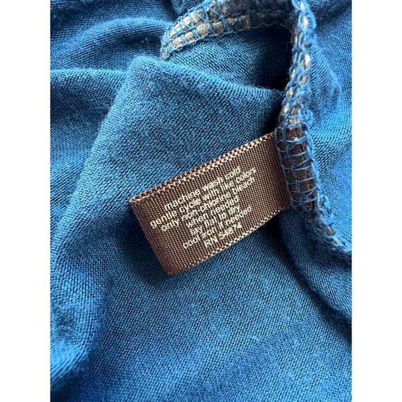 The Limited Blue Ruched Tunic Top M - Picture 5 of 6